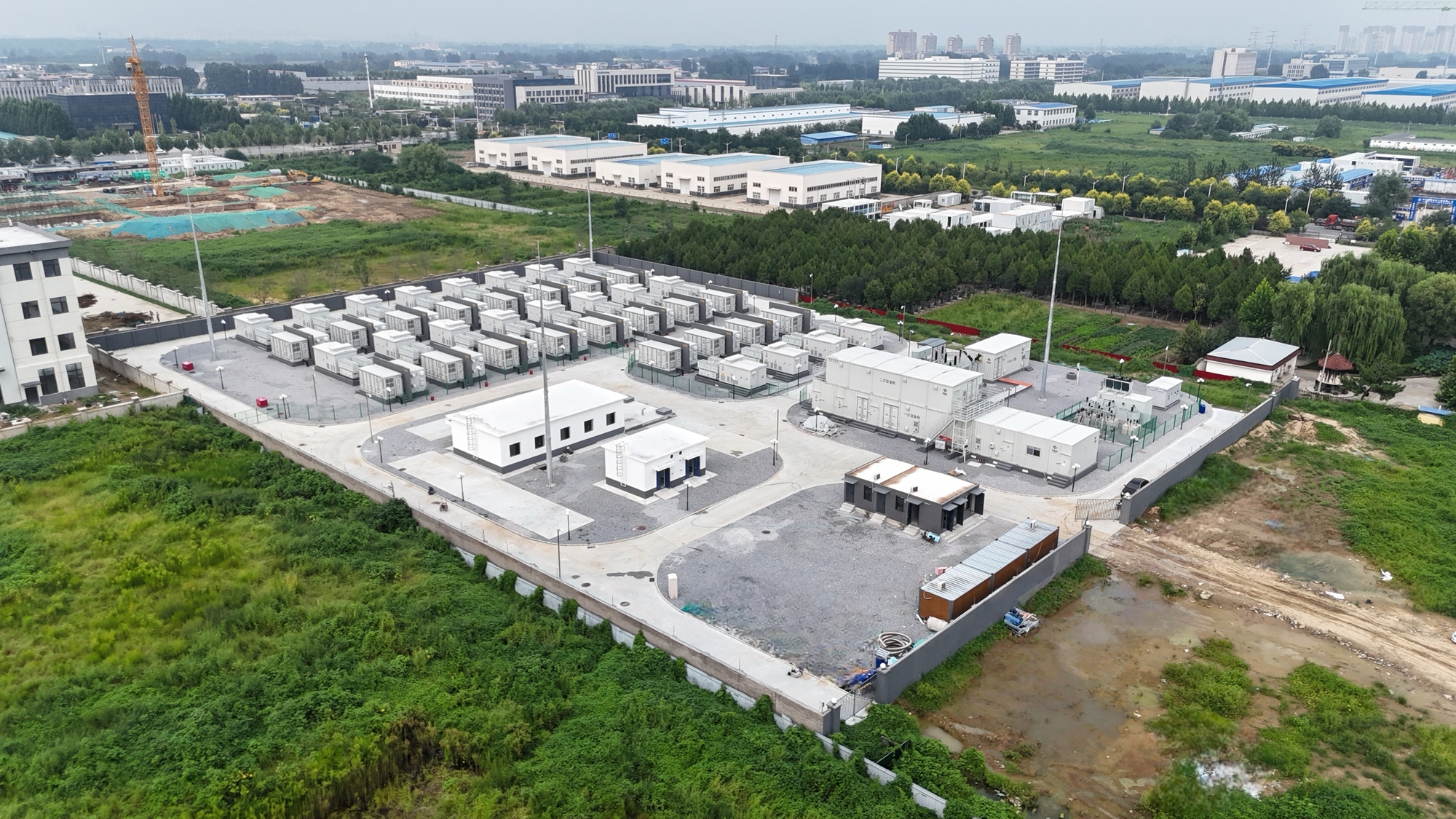 圖片默認標題_fororder_無人機航拍利星能保定滿城獨立儲能電站 攝影 張晗