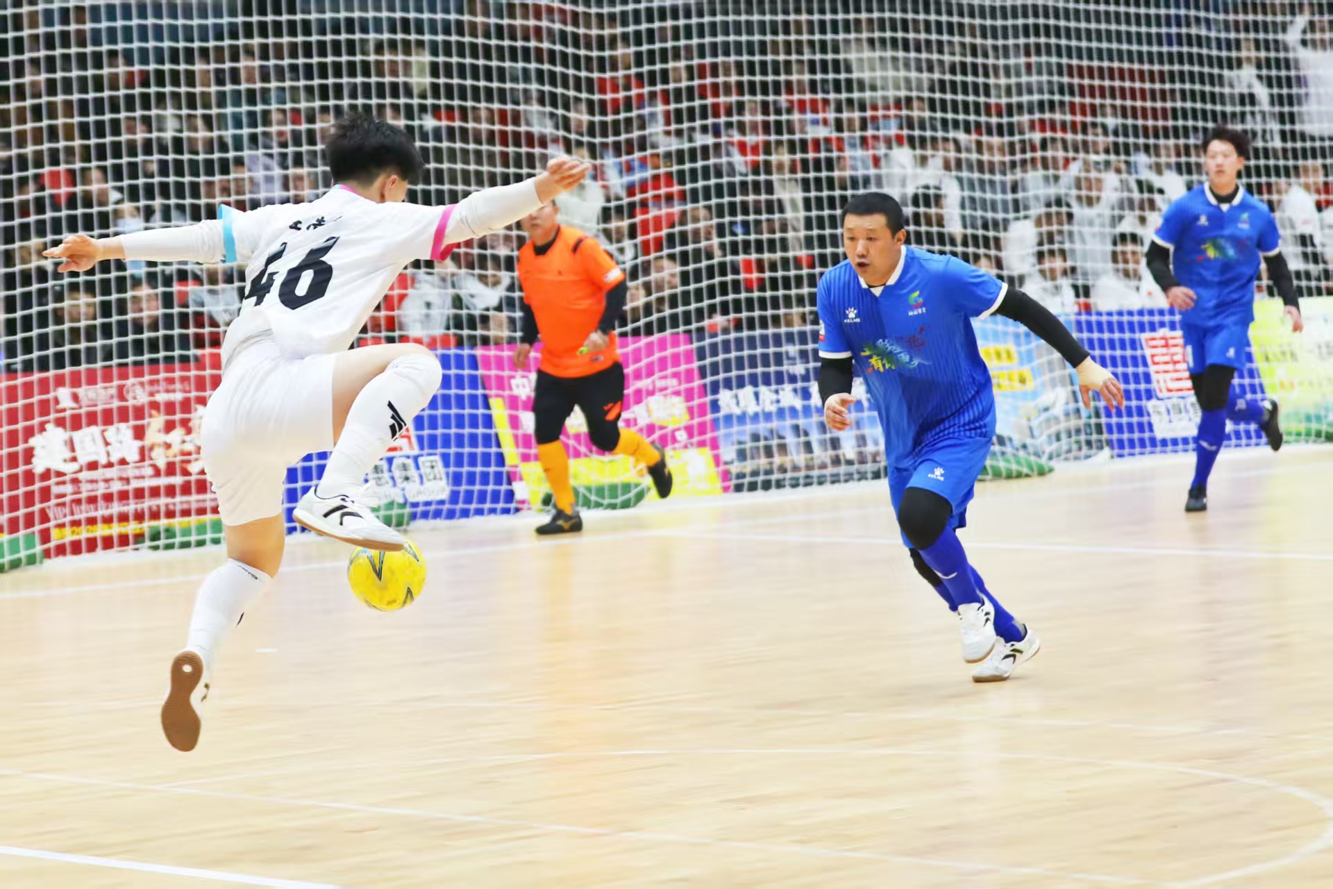 河北張家口：五人制足球超級聯賽開賽_fororder_18829f49b24c6479e2e9719f87b5ad5e