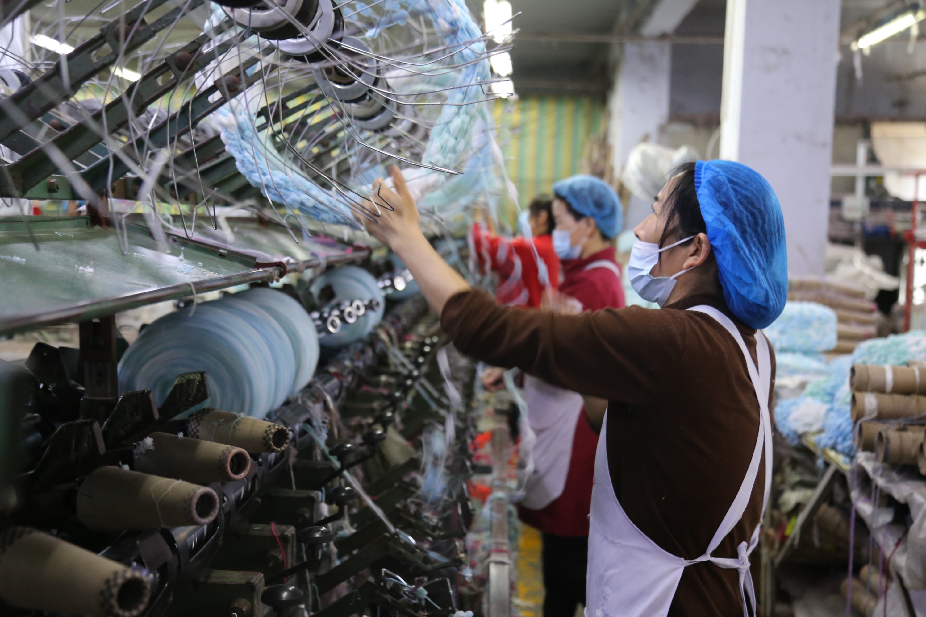 河北蠡縣:電商助力毛線産業“線上開花” 發貨量日均超20萬件_fororder_0002.JPG