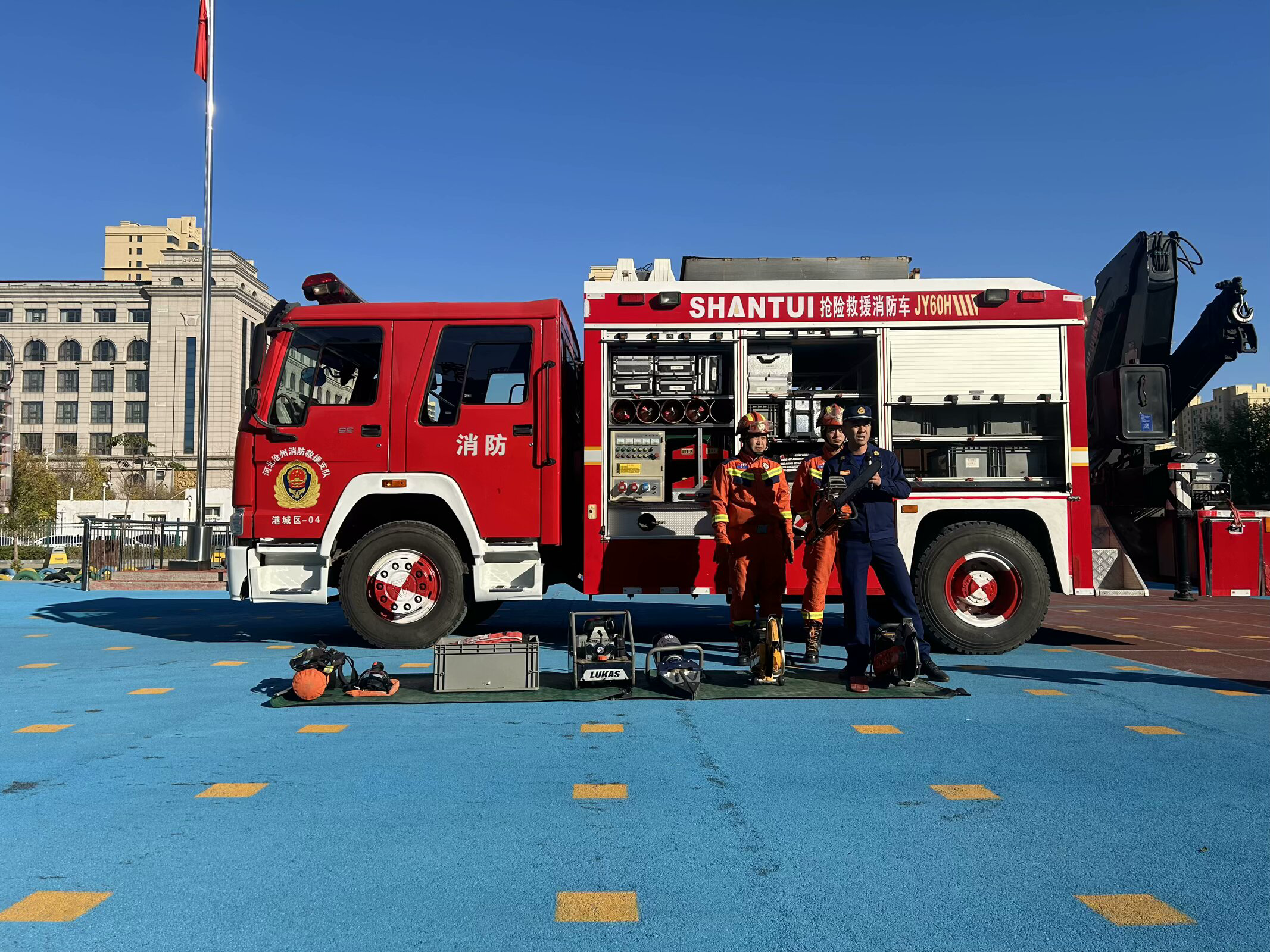 消防知識伴童行，安全“童”行護成長——滄州渤海新區第二幼兒園開展消防安全活動_fororder_圖片4