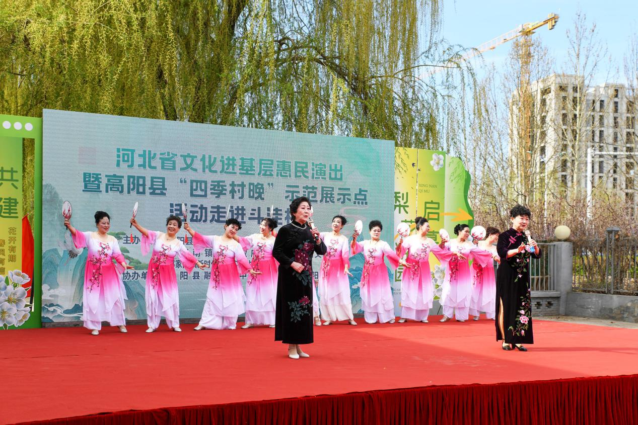 河北省高陽縣邢家南鎮第二屆梨花遊園會開幕_fororder_圖片1