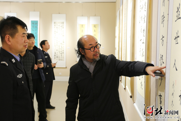 邯鄲市“墨韻五色”警營書法家作品展開展