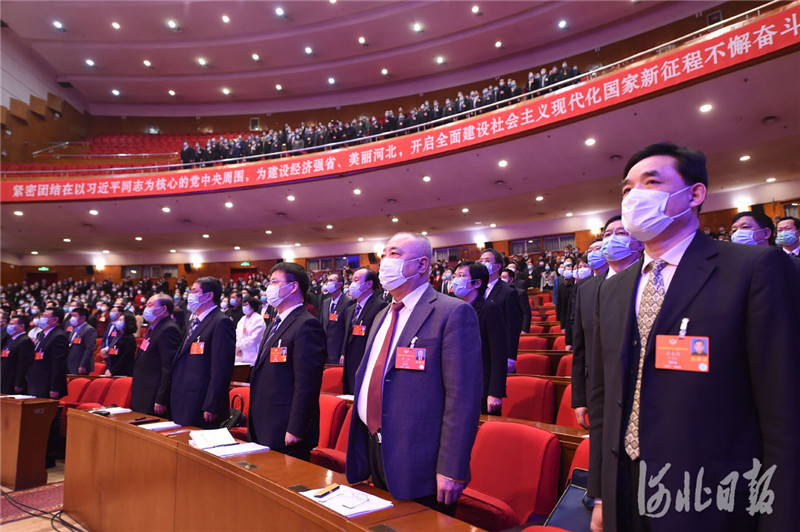 【聚焦2021河北兩會】河北省政協十二屆四次會議在石家莊開幕_fororder_01