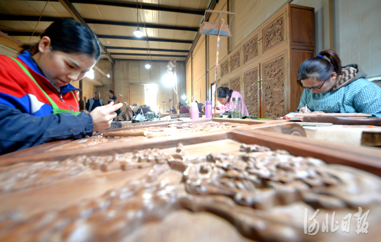 河北淶水：紅木傢具産業帶動當地經濟發展