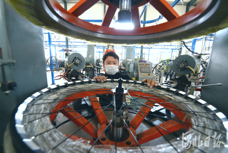 河北廣宗：自行車童車企業生産忙