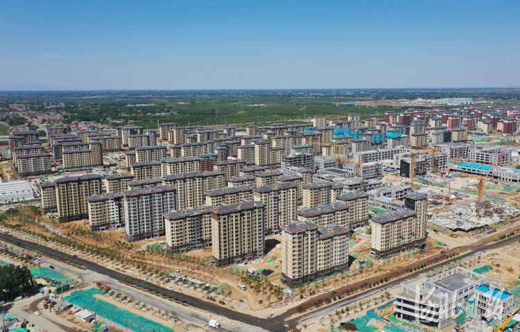 圖説雄安 |容西片區住宅樓外墻施工基本完成