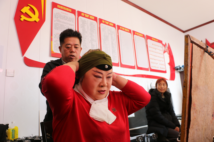 （原創）河北黃驊：京劇文化惠民 助力鄉村振興_fororder_圖片1