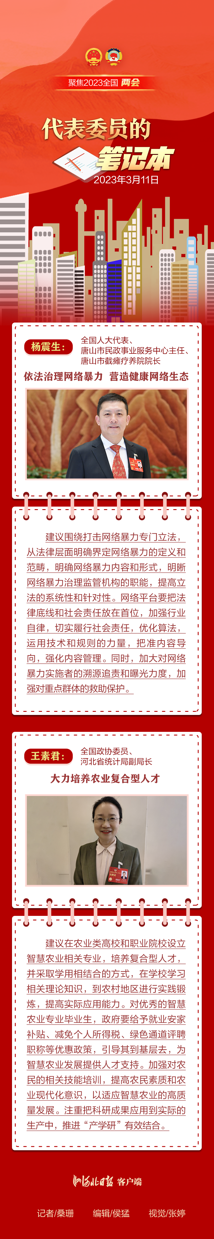 長圖丨代表委員的筆記本