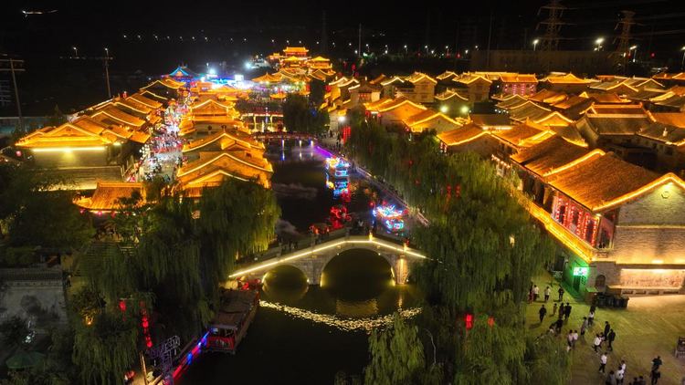 石家莊市鹿泉區龍泉古鎮：古韻醉龍泉 越夜越精彩_fororder_圖片1
