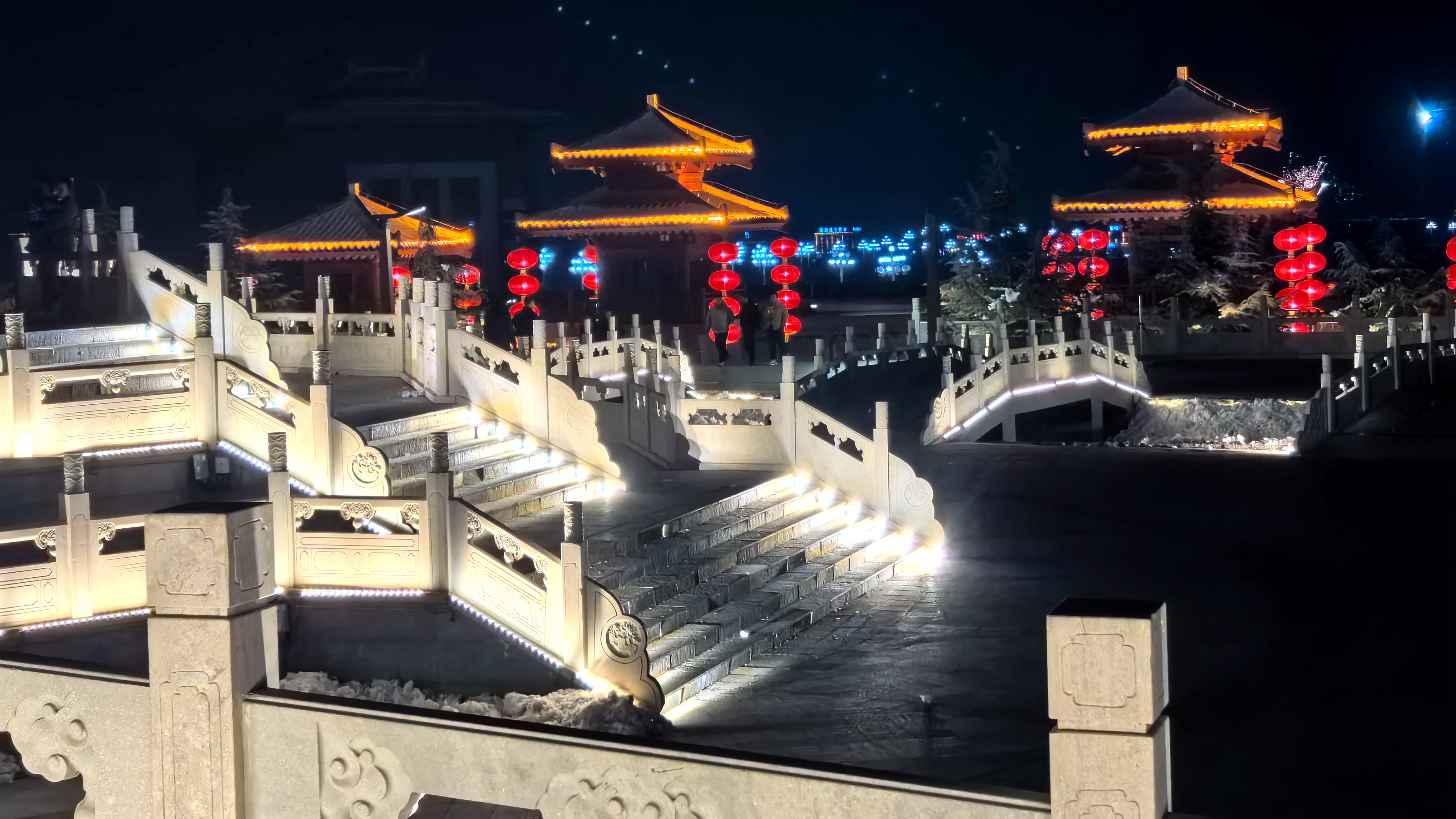 河北唐縣：古鎮夜色之美_fororder_燈火燦爛的詩畫夜景