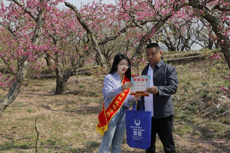 圖片默認標題_fororder_桃園裏開展國家安全教育日宣傳 攝影 顏麗媛