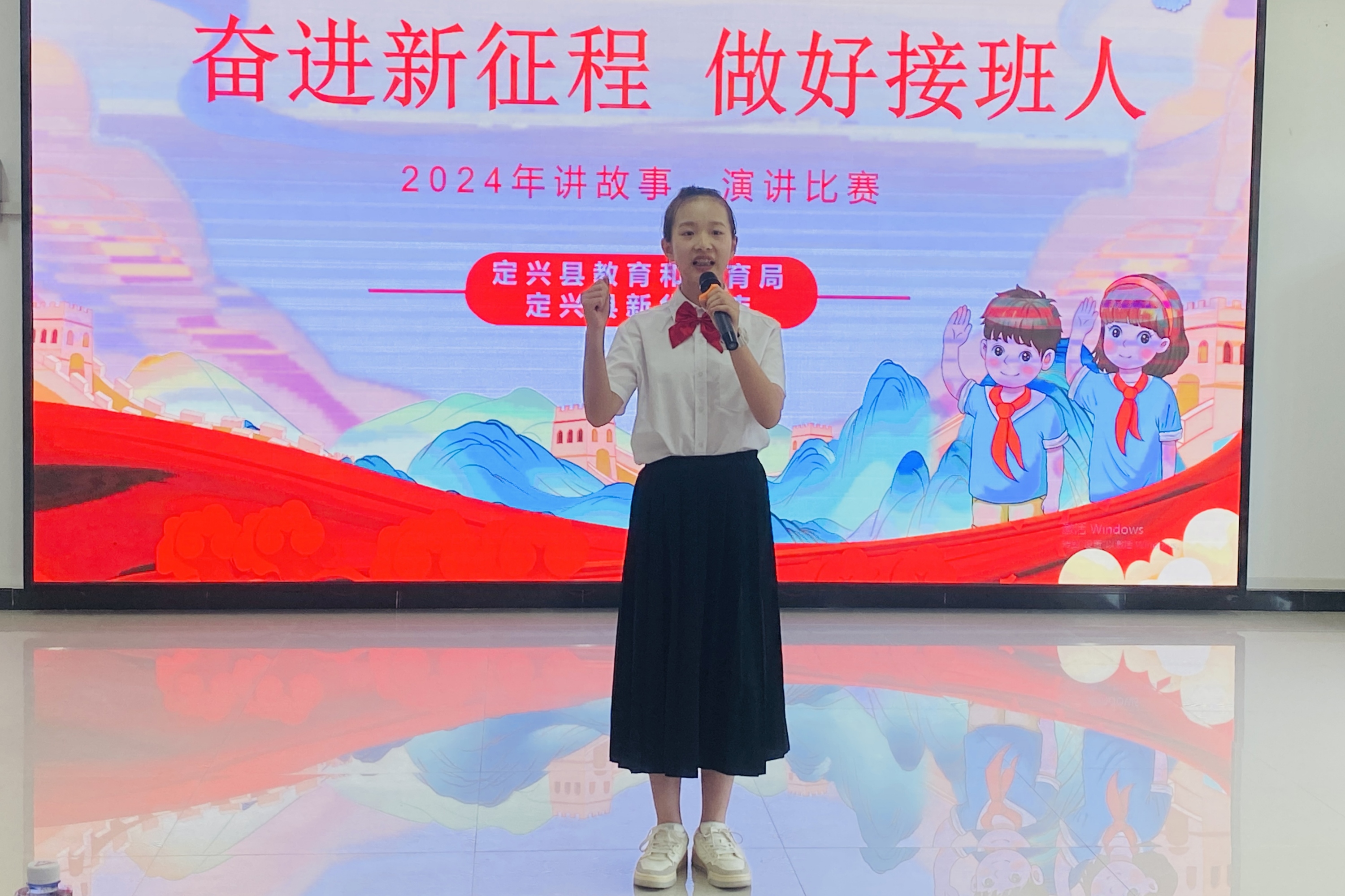 河北定興：中小學生講故事 演講比賽動人心_fororder_003