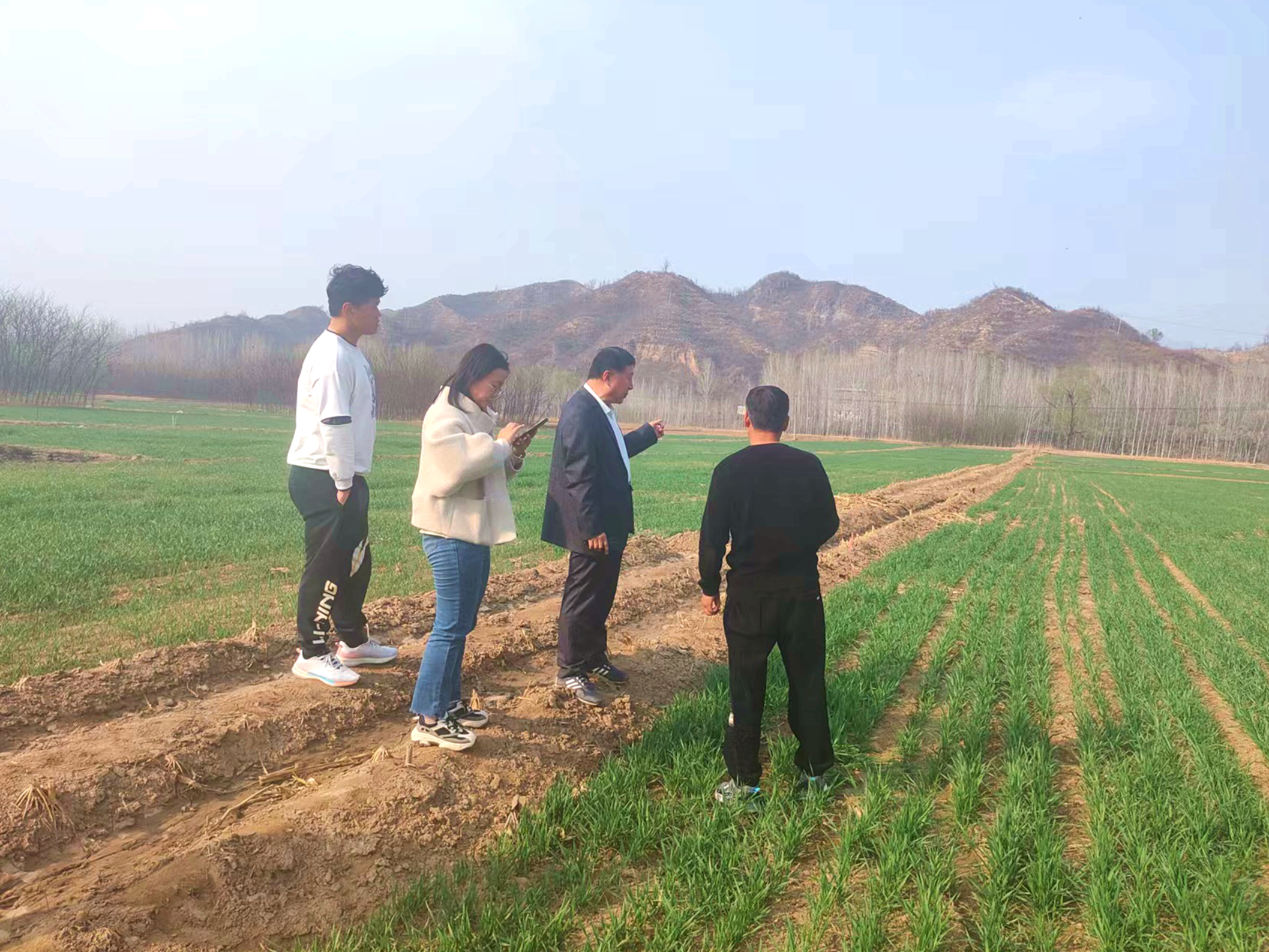 河北唐縣：奏響春耕“交響樂” 繪就一年好“豐”景_fororder_專家在田間講解春耕備耕知識