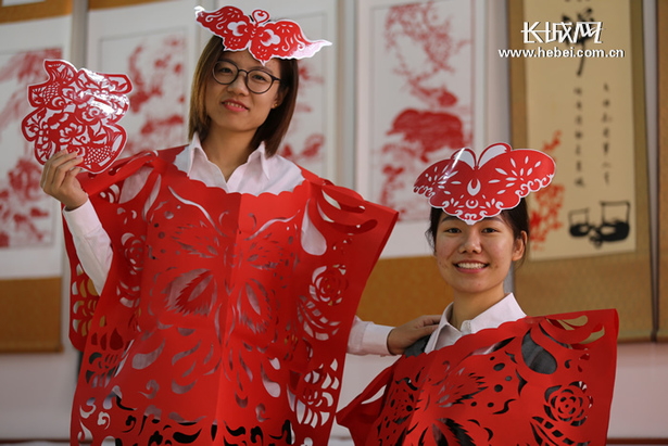河北平鄉：剪紙服飾 展現非遺之美