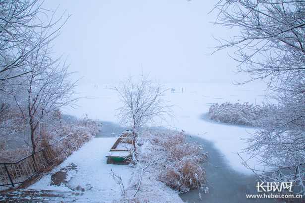 【生態文明@濕地】淡裝素顏 衡水湖雪景美如水墨畫