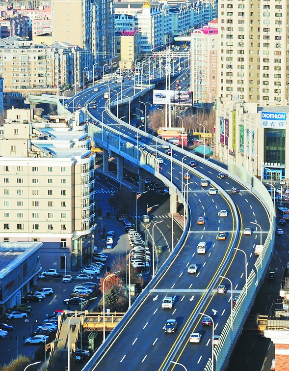 哈爾濱市城鄉路高架橋通車提升區域路網立體貫通疏解能力