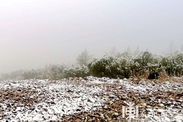 中國最冷小鎮呼中迎2020秋後首場降雪