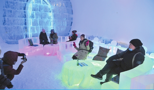 冰酒吧冰旅館現身冰雪大世界