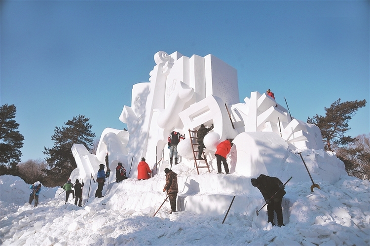 用雪量9萬立方米 太陽島雪博會20日試開園