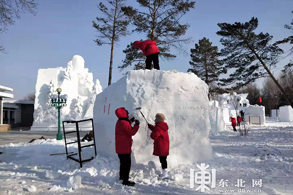 第二十七屆全國雪雕比賽在太陽島開鏟