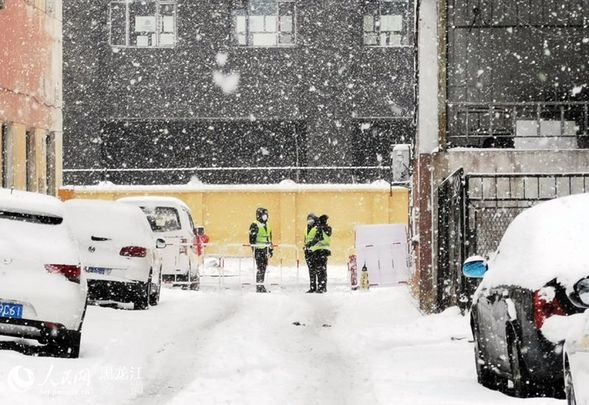 龍江三月初雪 致敬雪天戰“疫”的你！