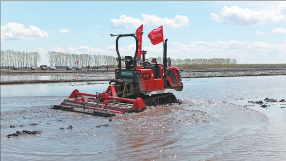 建三江試驗水稻生産全過程無人作業