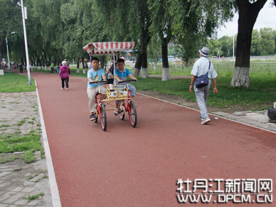 牡丹江市人民公園兩橋一路援建工程完工