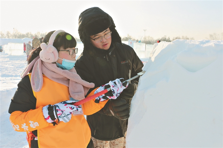 青少年體驗冰情雪趣