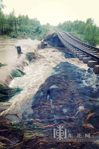 黑龍江省北部地區暴雨致北黑鐵路斷道 10趟旅客列車區段停運