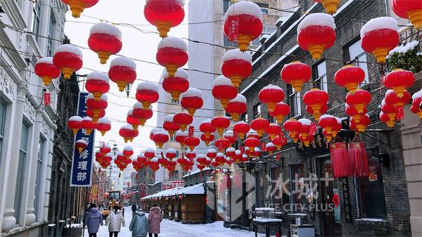 巴洛克風情撞上國風 “雪容融”雪後冰城美絕了