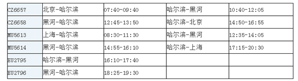 7月底 黑河市計劃開通兩條新航線_fororder_1_副本