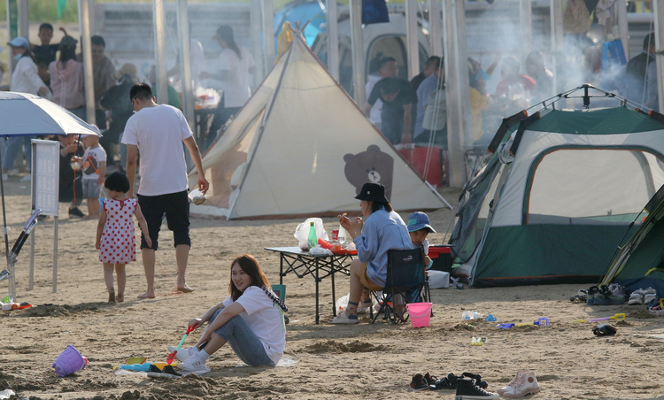 夏日裏，冰城人鍾情濕地遊