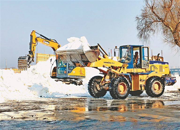 8℃，江畔冰雪設施全部拆除