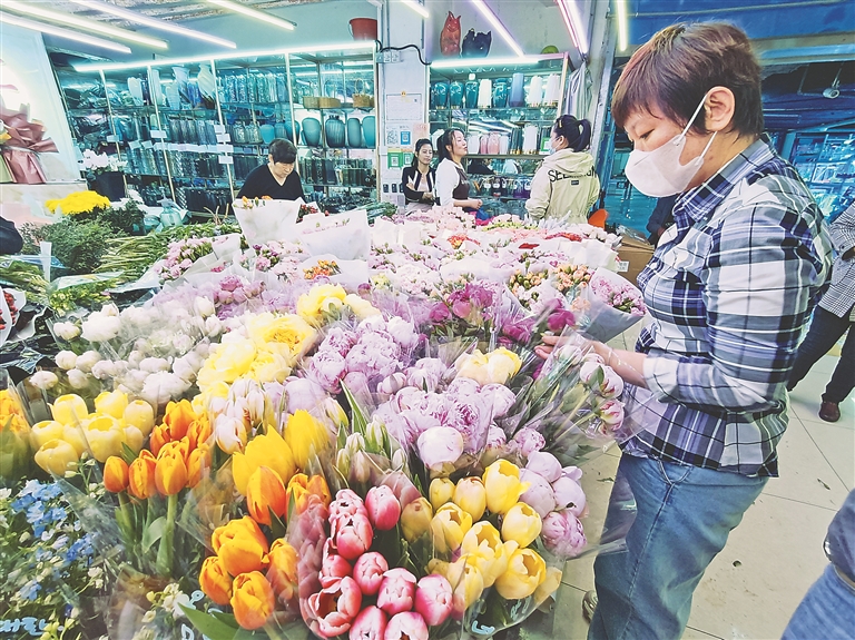 哈爾濱：“鮮花經濟” 迎風盛開