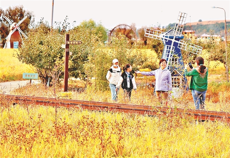 稻田公園裏看豐收