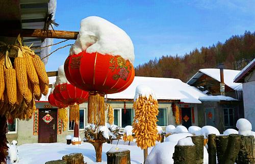 龍江森工柴河林區威虎山“雪村”正式開園