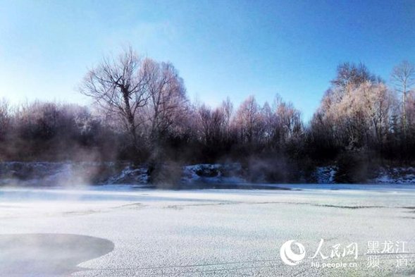 大興安嶺阿木爾“不凍河”-40℃的極寒美景