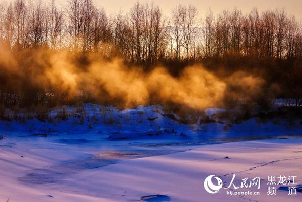 大興安嶺阿木爾“不凍河”-40℃的極寒美景