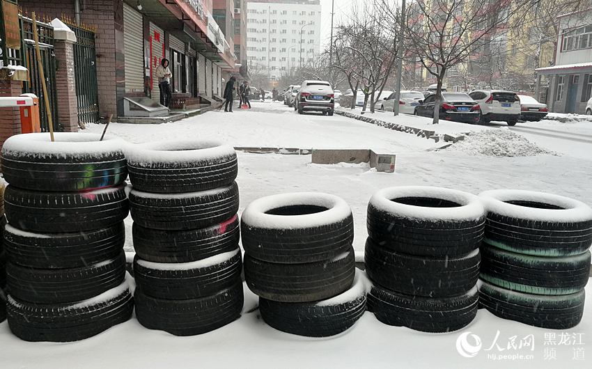 春分時節哈爾濱迎來“冬雪” 最高氣溫0℃（組圖）