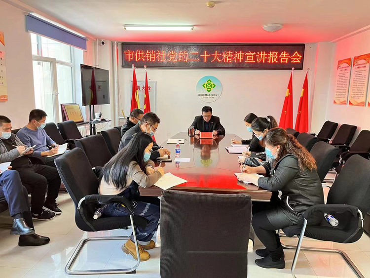 雞西市供銷社堅持“四字訣” 推動黨的二十大精神學習宣傳走深走實_fororder_圖片1