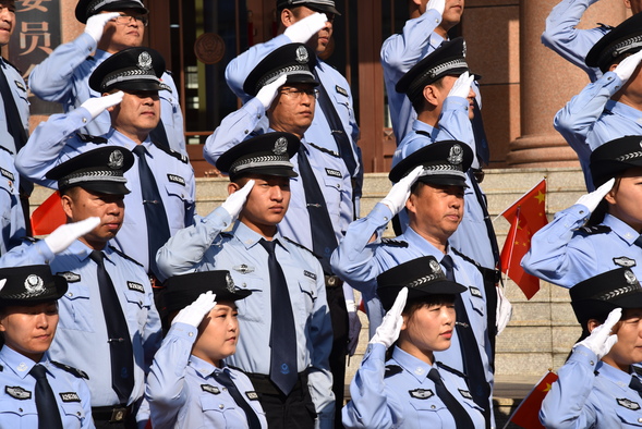【黑龍江】【供稿】哈爾濱市方正縣公安局組織幹警大合唱 慶祝新中國成立70週年