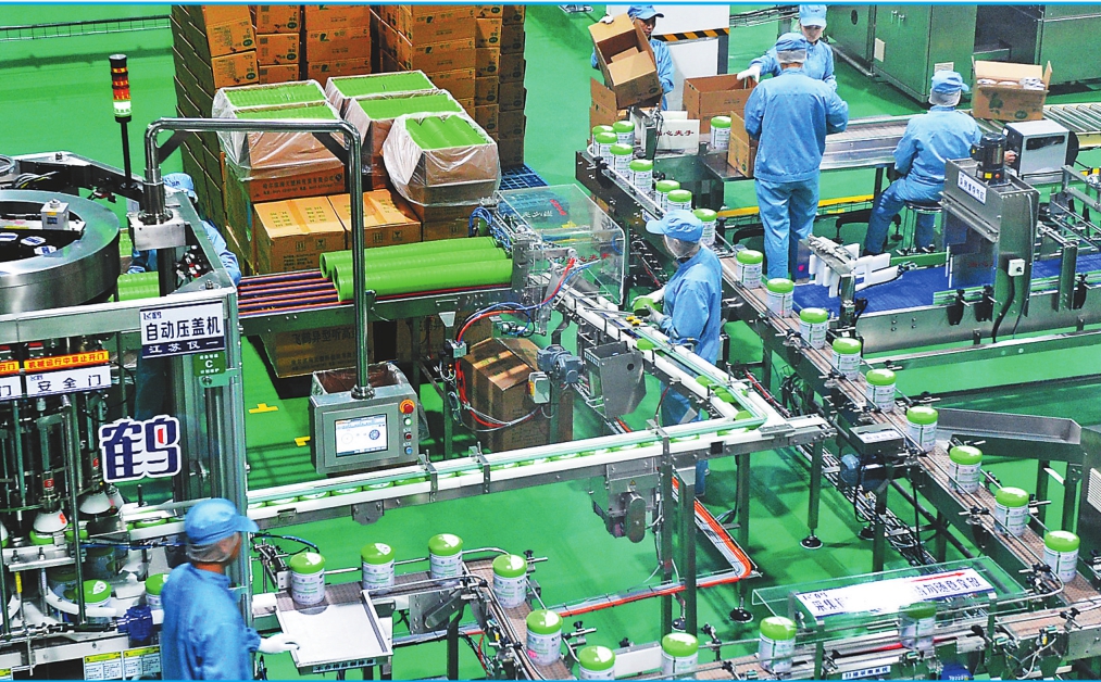 黑龍江飛鶴乳業無塵智慧化奶粉生産線試生産