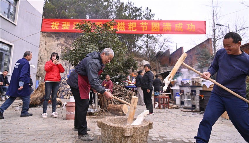 信陽市新縣：臘月糍粑香 鄉村年味濃