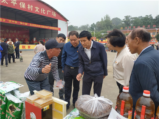 【B】平頂山市魯山縣：幹部下鄉團購 群眾訂單生産