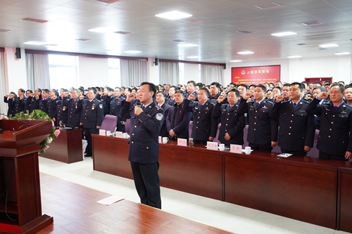 【河南供稿】靈寶市公安局舉行人民警察榮譽儀式大會