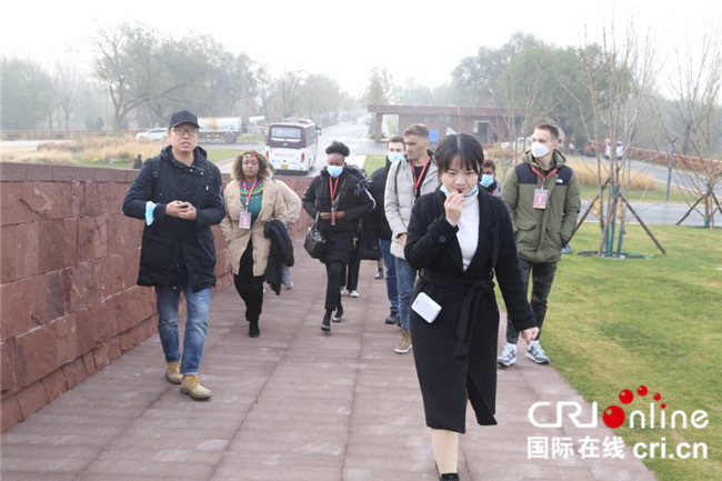 【外國青年看惠濟】外國青年走進鄭州黃河灘地公園南裹頭廣場 感受黃河壯美奇觀