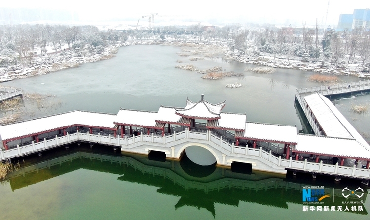 【中原名景-圖片】雪後商丘日月湖