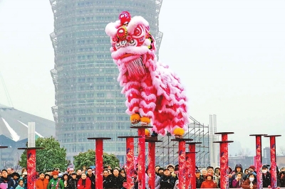 【中原文化-圖片】獅王爭霸鬧元宵