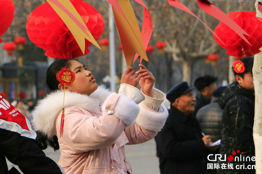 【焦點圖-大圖】【移動端-焦點圖】河南永城：十五燈謎鬧元宵