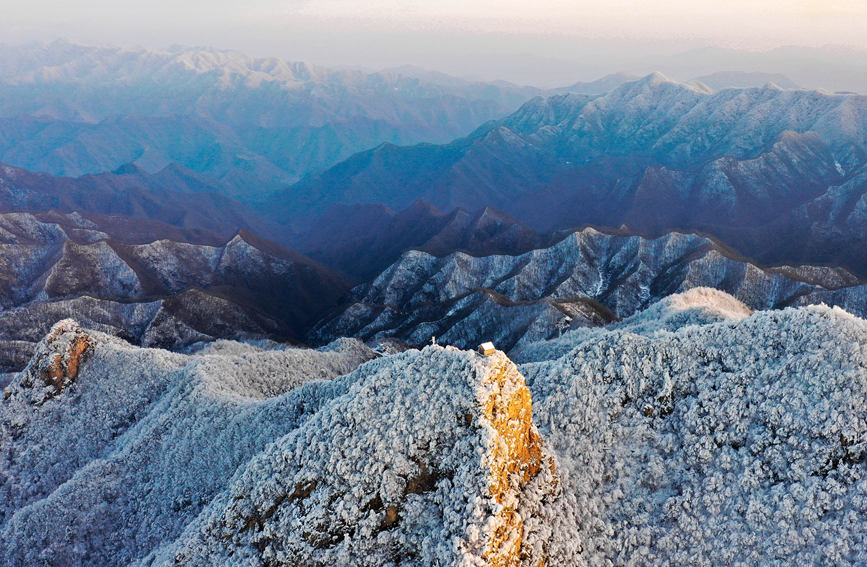 雪後初晴 河南熊耳山壯美如畫